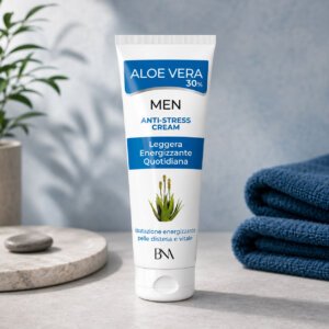 Crema Viso Uomo Anti-Stress Aloe Vera 30% – 75 ml